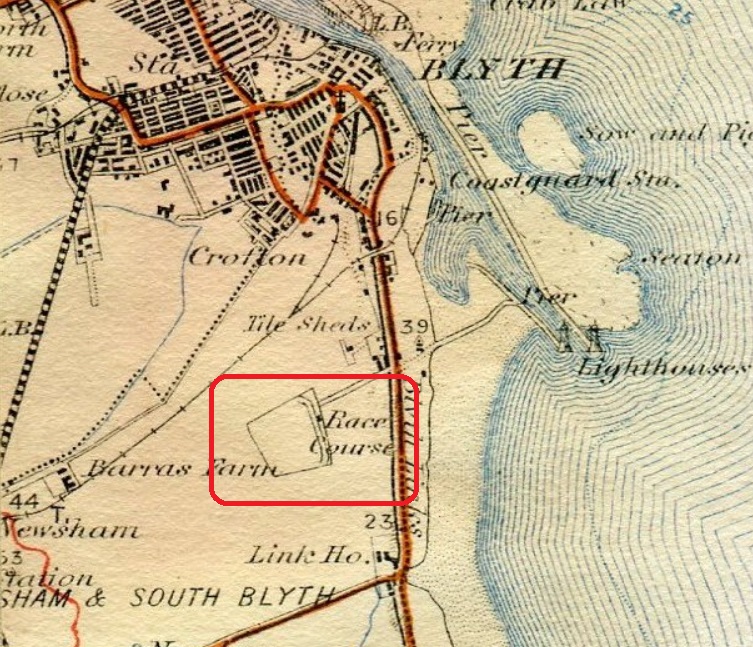 Northumberland - Blyth Racecourse : Image credit oldemaps.co.uk